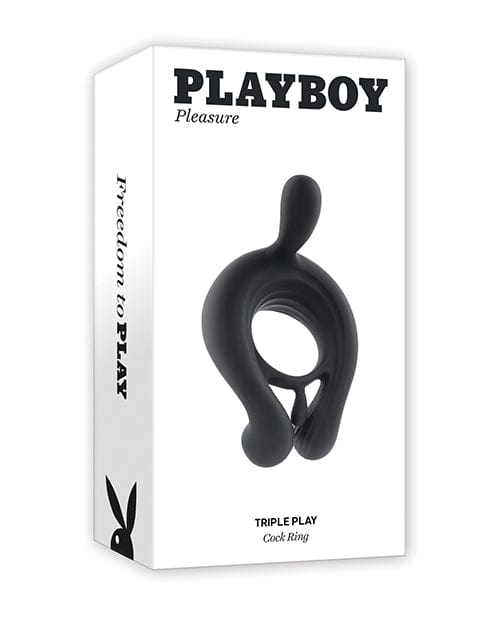 Playboy Pleasure Triple Play Cock Ring - 2 Am OrchidToys.com Playboy Pleasure Triple Play Cock Ring - 2 Am OrchidToys.com