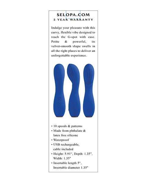 Evolved Novelties INC Selopa Sapphire G - Blue Vibrators