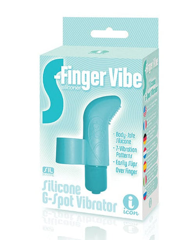 Icon Brands INC The 9's S-finger Vibe Blue Vibrators