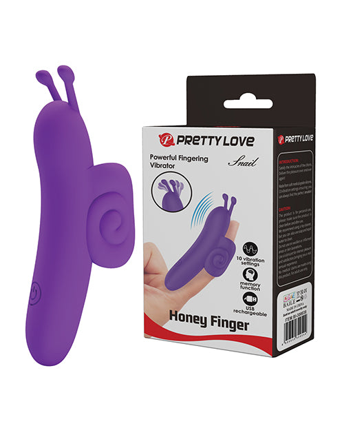 Pretty Love Snail Honey Finger Vibe - Purple OrchidToys.com Pretty Love Snail Honey Finger Vibe - Purple OrchidToys.com