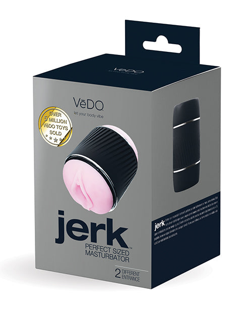 VeDO Jerk Masturbation Sleeve - Black/Pink  OrchidToys.com