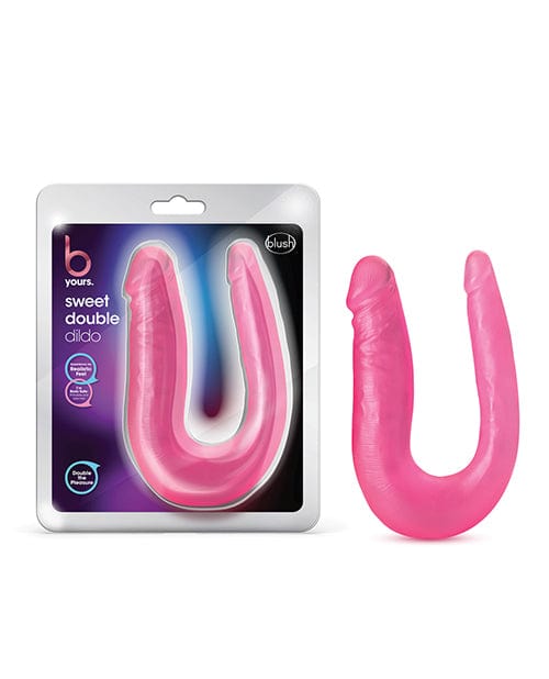 Blush B Yours Sweet Double Dildo - Pink by Blush Novelties | Dildos | OrchidToys.com BL-34200 Blush B Yours Sweet Double Dildo - Pink by Blush Novelties | Dildos | OrchidToys.com BL-34200