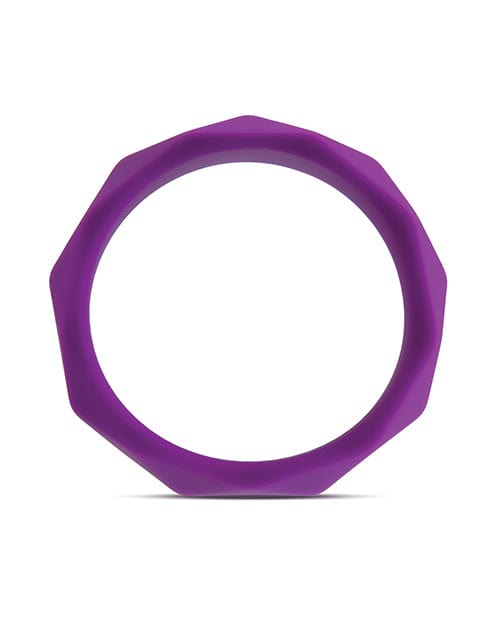Blush Novelties Blush Wellness Geo Cock Ring - Purple Penis Toys