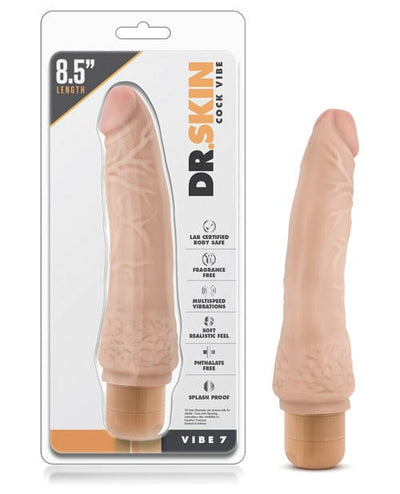 Blush Novelties Blush Dr. Skin Vibe 8.5" Dong #7 - Beige Vibrators