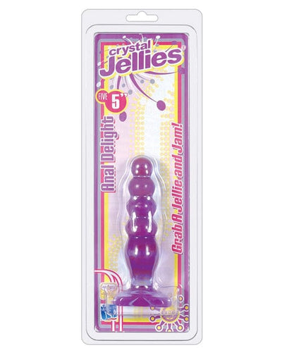 Doc Johnson Crystal Jellies 5" Anal Delight Purple Anal Toys