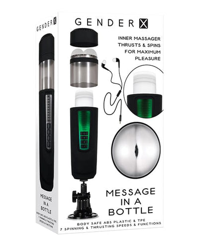 Evolved Novelties INC Gender X Message In A Bottle - Black Penis Toys