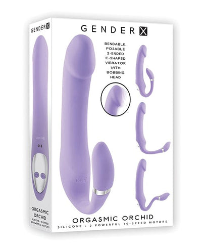 Evolved Novelties INC Gender X Orgasmic Orchid Posable Vibrator - Purple Vibrators