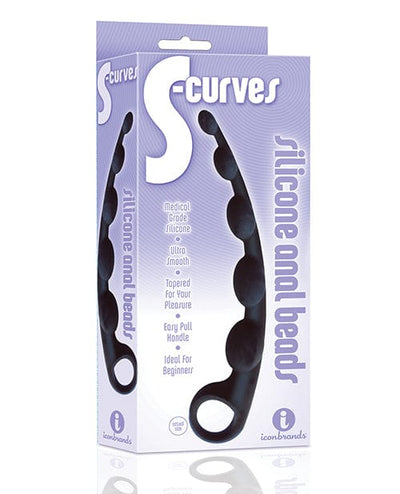 Icon Brands INC The 9's S-Curved Silicone Anal Beads Anal Toys