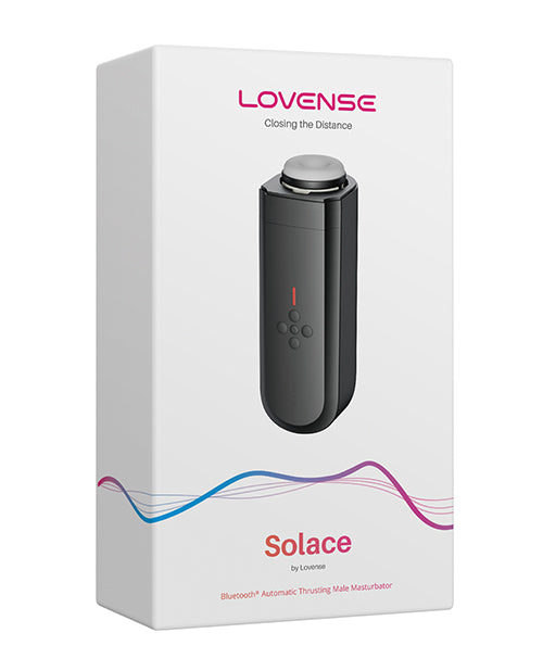 Lovense Solace Thrusting Masturbator - Black  OrchidToys.com