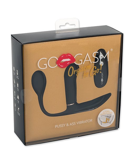 Buy GoGasm Pussy & Ass Vibrator - Black | Best Price for Vibrators |  OrchidToys.com