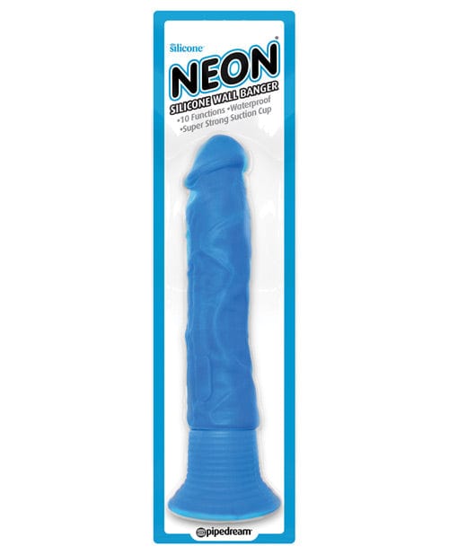 Pipedream Products Neon Luv Touch Silicone Wall Banger Blue Dildos