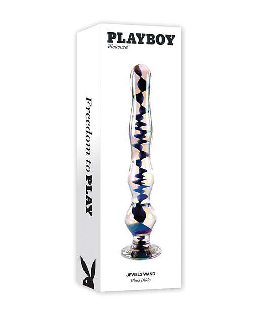 Playboy Pleasure Jewels Wand - Clear OrchidToys.com Playboy Pleasure Jewels Wand - Clear OrchidToys.com