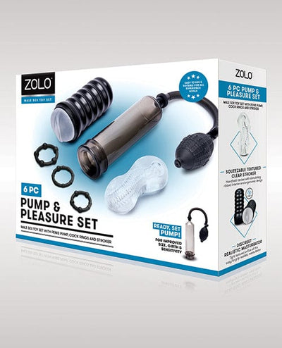 Xgen Zolo 6 Pc Pump & Pleasure Set - Black Penis Toys