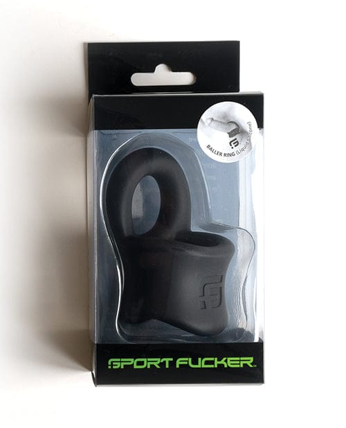 665 INC Sport Fucker Silicone Baller Ring Black Penis Toys