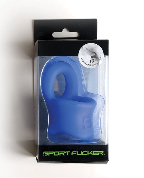 665 INC Sport Fucker Silicone Baller Ring Blue Penis Toys