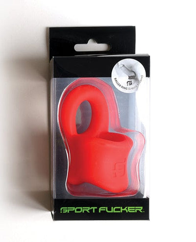 665 INC Sport Fucker Silicone Baller Ring Red Penis Toys