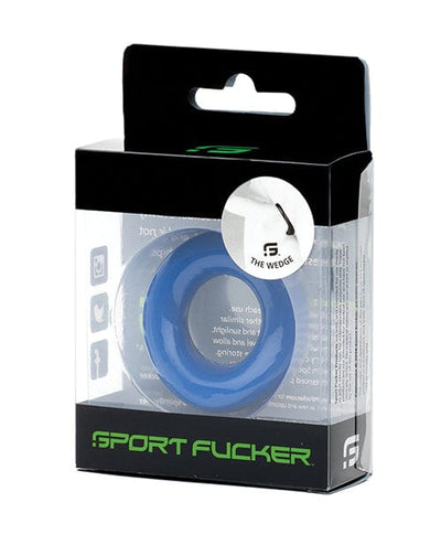 665 INC Sport Fucker Silicone The Wedge Blue Penis Toys