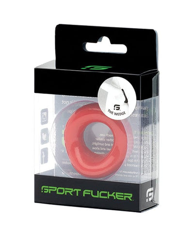 665 INC Sport Fucker Silicone The Wedge Red Penis Toys