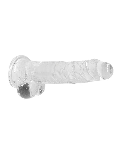 Shots RealRock Realistic Crystal Clear Dildo with Balls