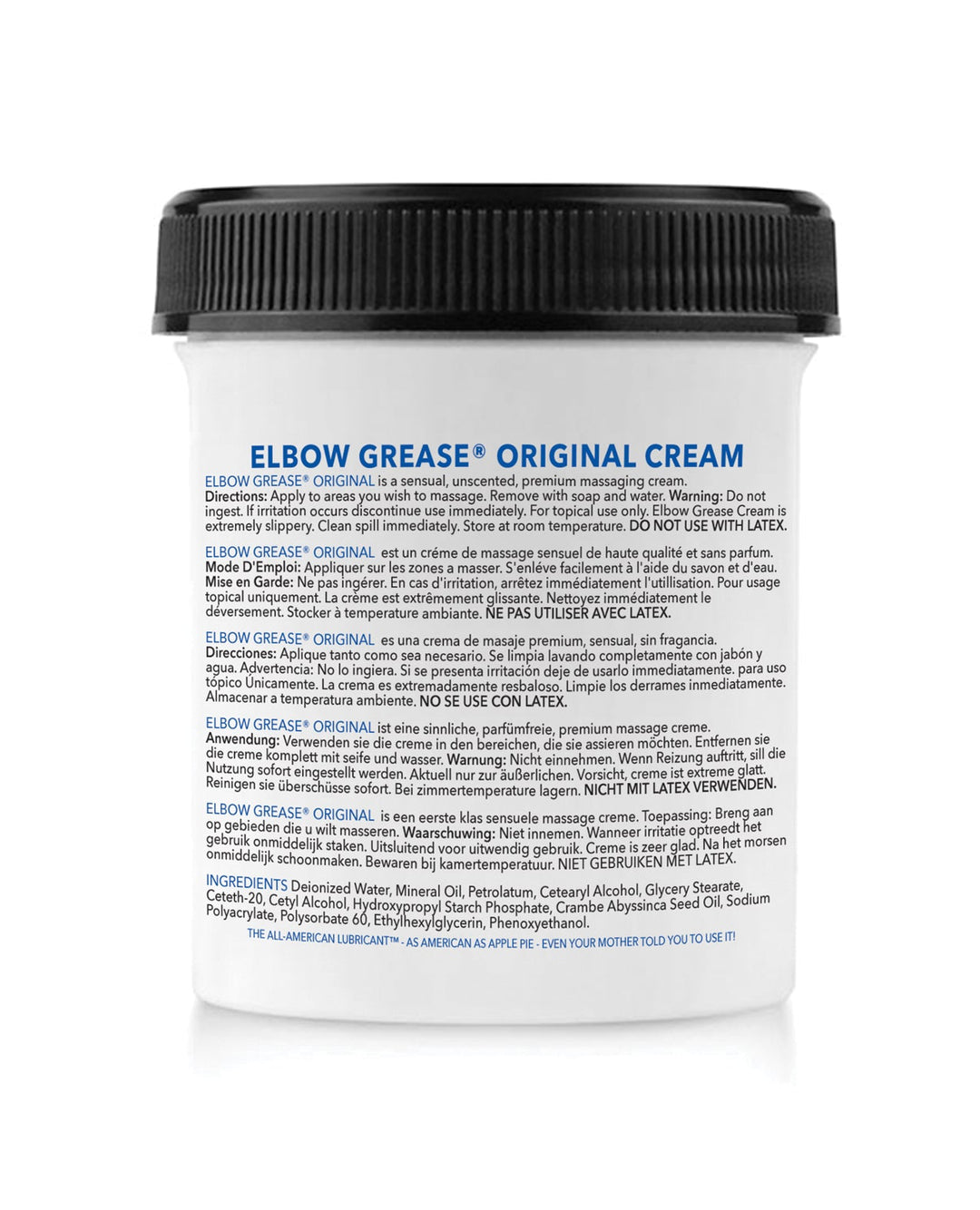 B. Cumming Company INC Elbow Grease Cream Travel Size - 3.4 oz Lubes