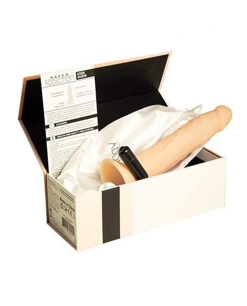 B.M.S. Enterprises Naked Addiction 9" Dual Density Silicone Dildo - Vanilla Dildos