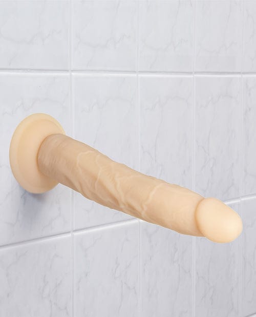 B.M.S. Enterprises Naked Addiction 9" Dual Density Silicone Dildo - Vanilla Dildos