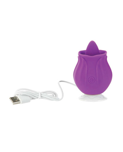 B.M.S. Enterprises M'Lady Flickering Tongue & Vibrating Clitoral Stimulator - Purple Vibrators