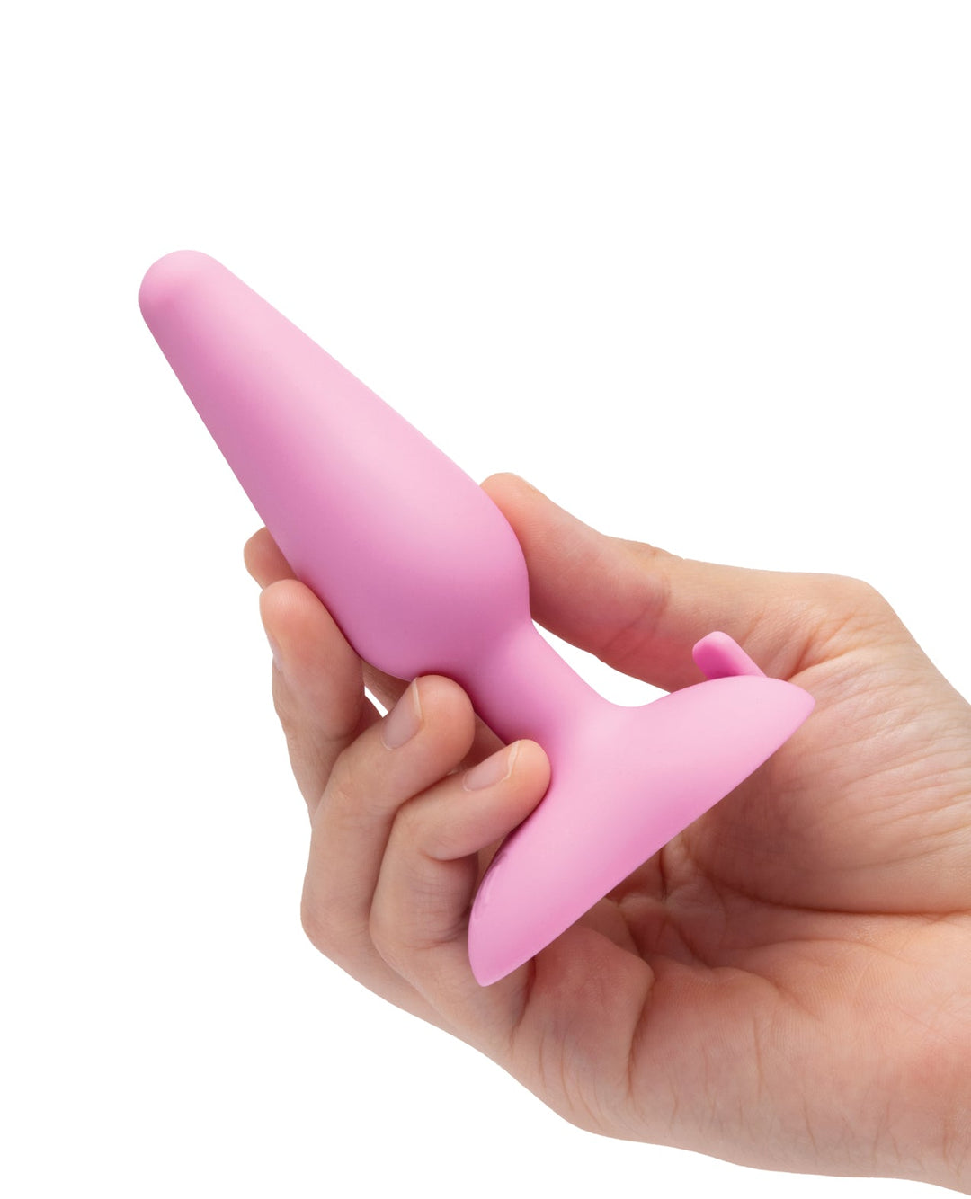 B-Vibe Beginner's Vibrating Tapered Butt Plug - Pink  OrchidToys.com