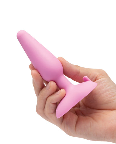 b-Vibe B-Vibe Beginner's Vibrating Tapered Butt Plug - Pink Anal Toys