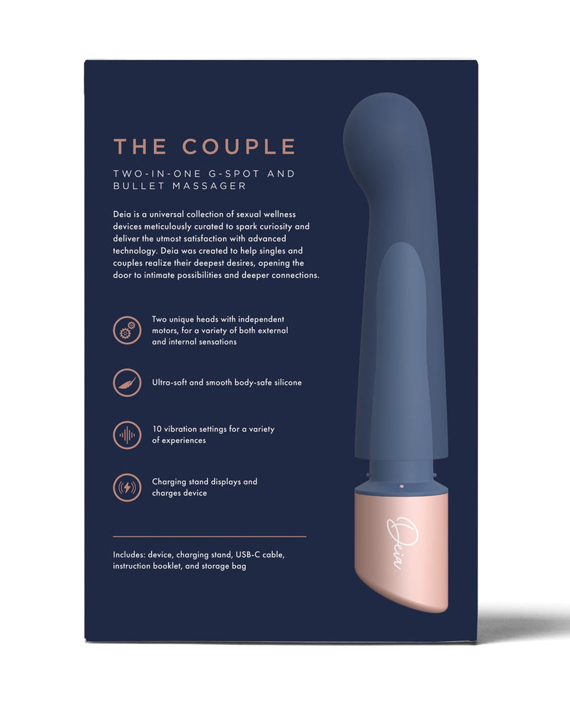 Beacon Wellness Brands INC Deia the Couple Nesting Two-in-one Vibe - Navy Vibrators