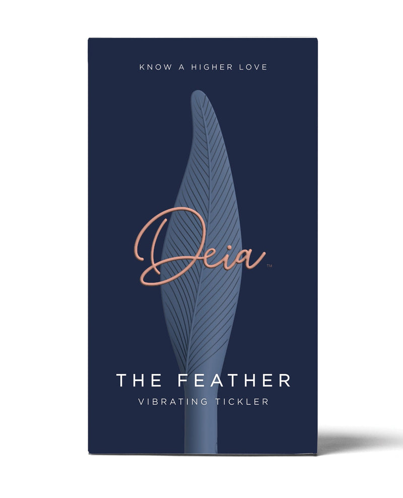 Beacon Wellness Brands INC Deia the Feather w/Charging Case - Navy Vibrators