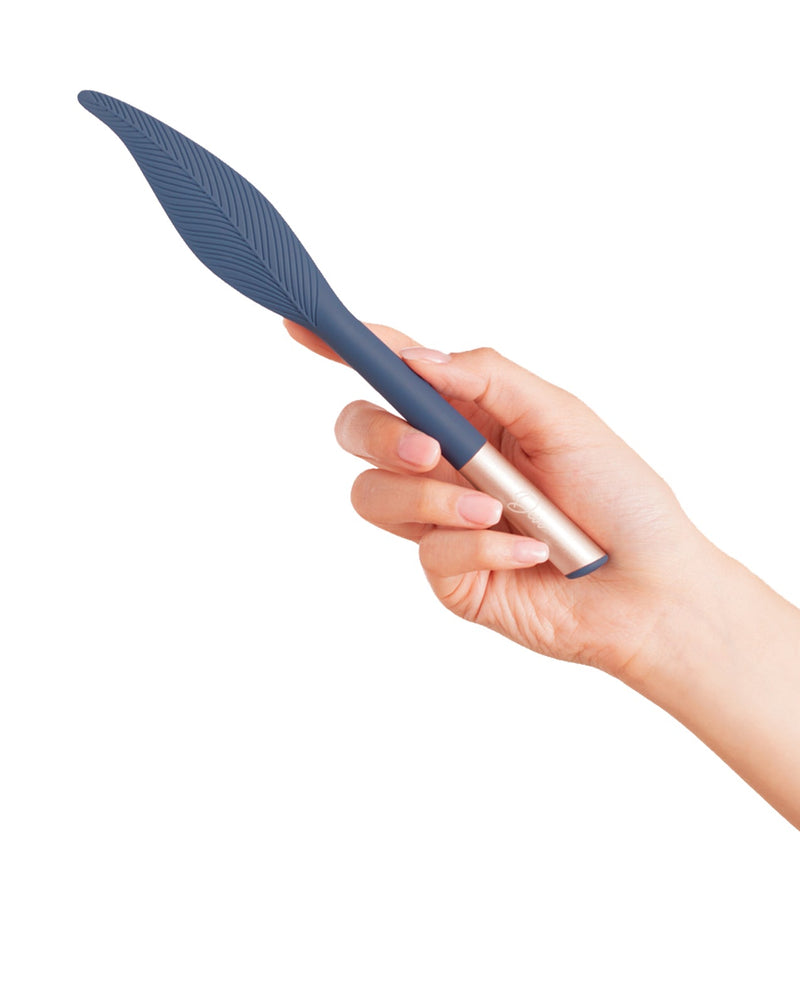 Beacon Wellness Brands INC Deia the Feather w/Charging Case - Navy Vibrators