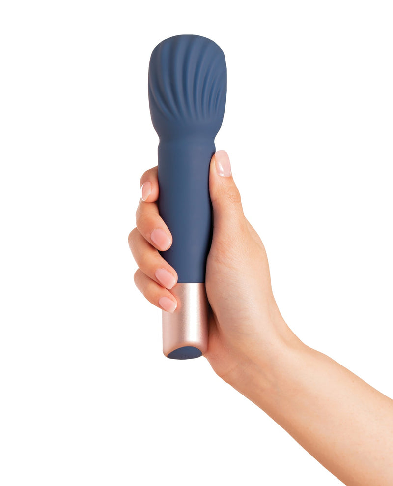 Beacon Wellness Brands INC Deia the Wand w/Recharging Base - Navy Vibrators