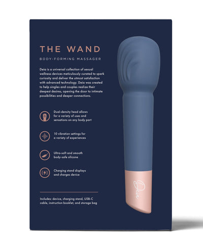 Beacon Wellness Brands INC Deia the Wand w/Recharging Base - Navy Vibrators