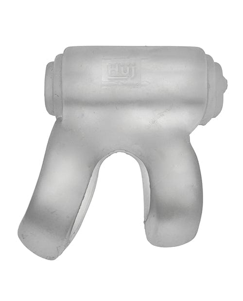 Blue Ox Designs LLCDba Oxballs Hunkyjunk Revhammer Shaft Vibe Ring - Vibe Clear Ice W/blue Penis Toys