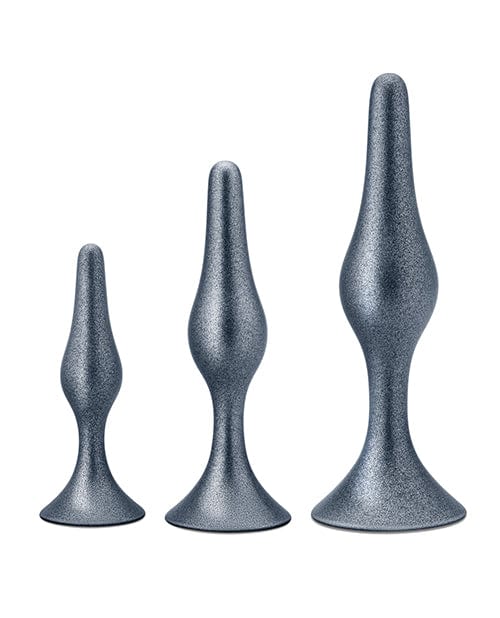 Blush Novelties Blush Anal Adventures Matrix Genesis Plug Kit - Silver Anal Toys