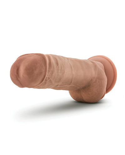 Blush Novelties Blush Au Natural 10" Big Boy Realistic Dildo with Balls - Mocha Dildos