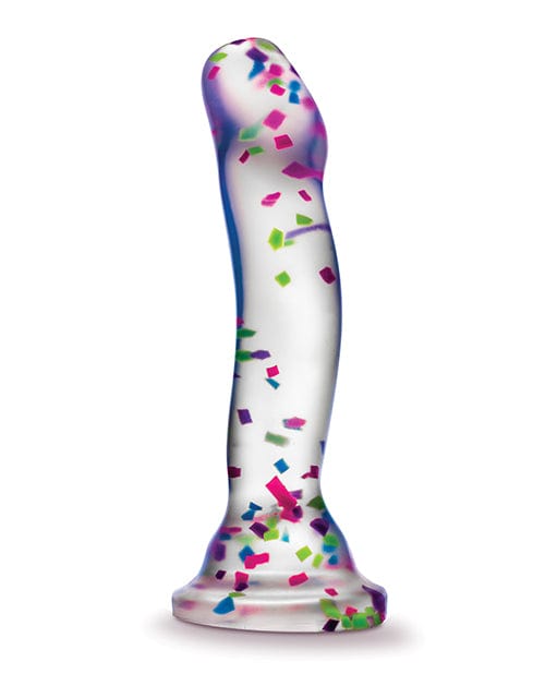 Blush Novelties Blush Neo Elite Hanky Panky 7" Confetti Dildo - Glow In The Dark Dildos