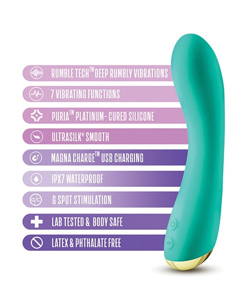 Blush Novelties Blush Aria Luscious Af - Teal Vibrators