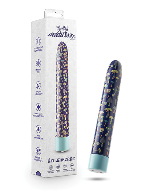 Blush Novelties Blush Limited Addiction Dreamscape 7 inch Rechargeable Vibe - Blue Vibrators