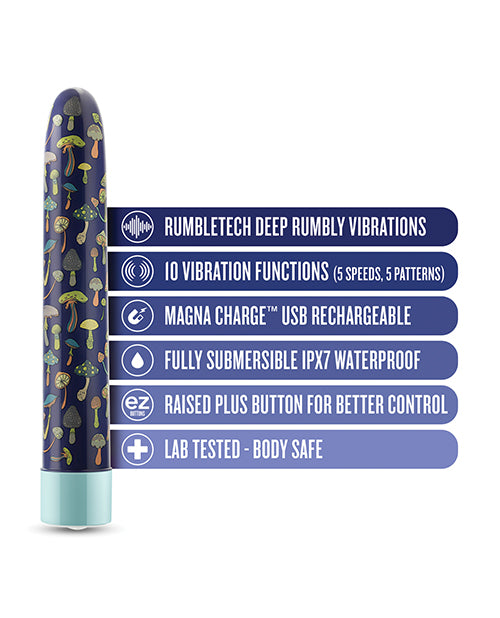 Blush Novelties Blush Limited Addiction Dreamscape 7 inch Rechargeable Vibe - Blue Vibrators