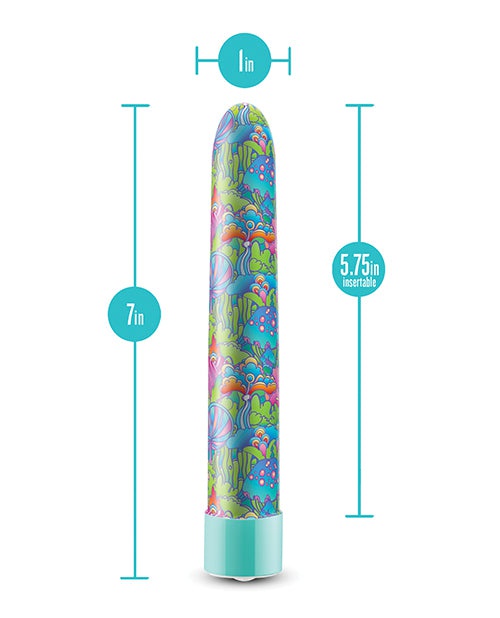 Blush Novelties Blush Limited Addiction Utopia 7 inch Rechargeable Vibe - Aqua Vibrators