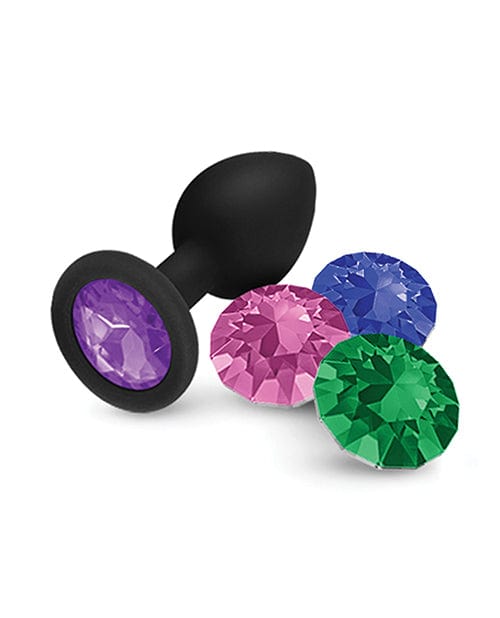 Bodispa INC Nobu Fetish Small Silicone Plug W/jewels - Black Anal Toys