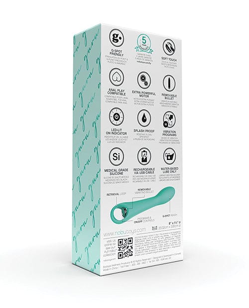 Bodispa INC Nobu Essentials Guru Removable Bullet G Spot Vibe - Turquoise Vibrators