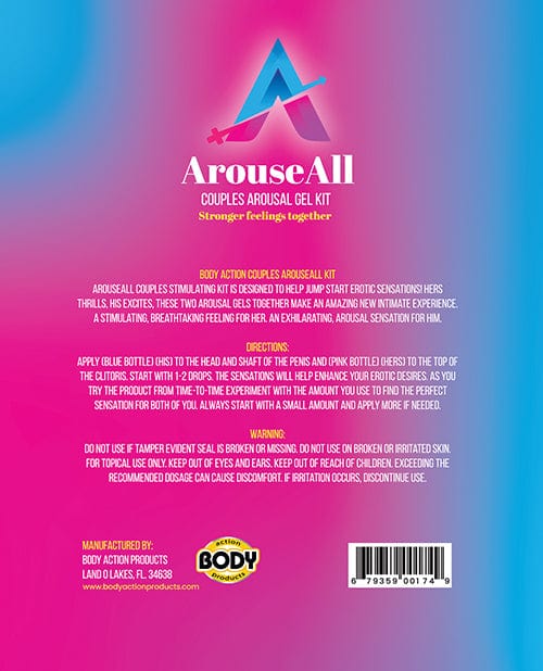 Body Action Products Couples Arouseall Tingle Kit More