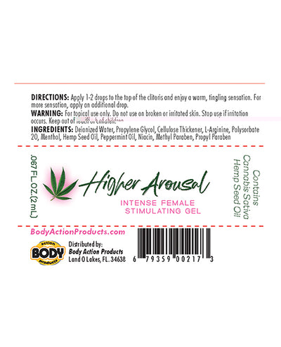 Body Action Products Higher Arousal Female Stimulating Gel - 1/2 Oz More