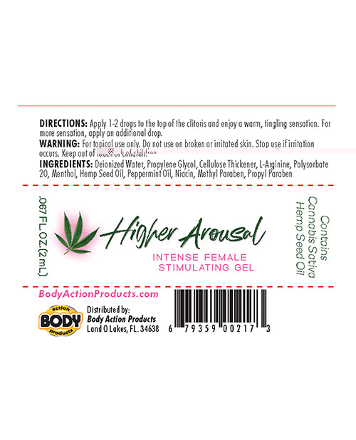 Body Action Products Higher Arousal Female Stimulating Gel - 1/2 Oz More