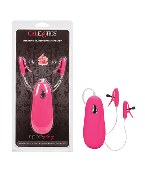 CalExotics Nipple Play Vibrating Heated Nipple Teasers - Pink Kink &amp; BDSM