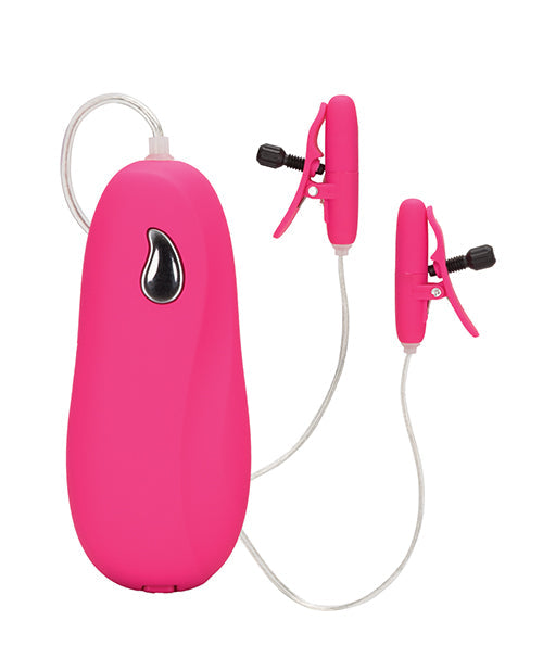 CalExotics Nipple Play Vibrating Heated Nipple Teasers - Pink Kink &amp; BDSM