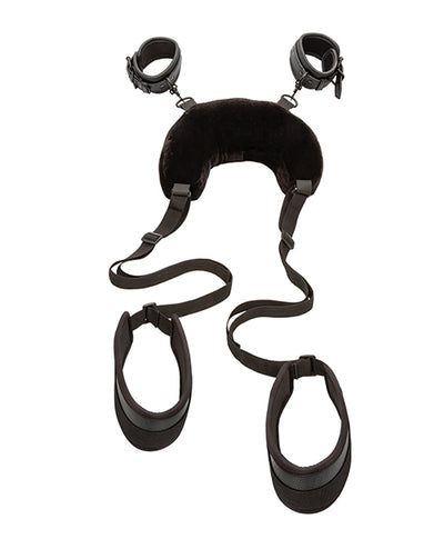 CalExotics Nocturnal Collection Position Strap with Pillow - Black Kink & BDSM